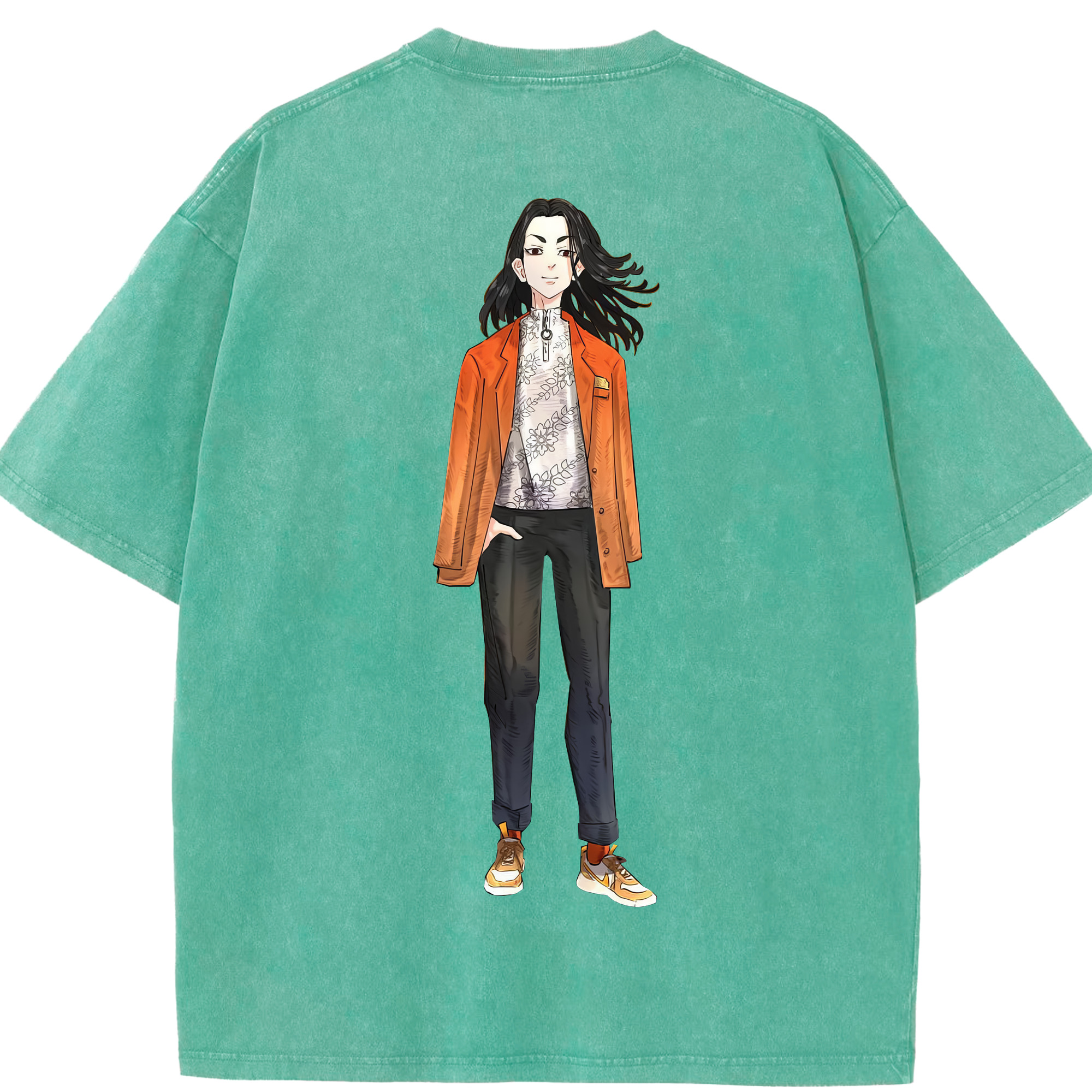 （画像用） 東京リベンジャーズ Tokyo Revengers 綿100% ヴィンテージ風 半袖Tシャツ（背面プリント）
